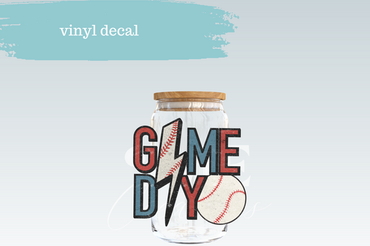 Game Day Baseball | Vinyl Decal