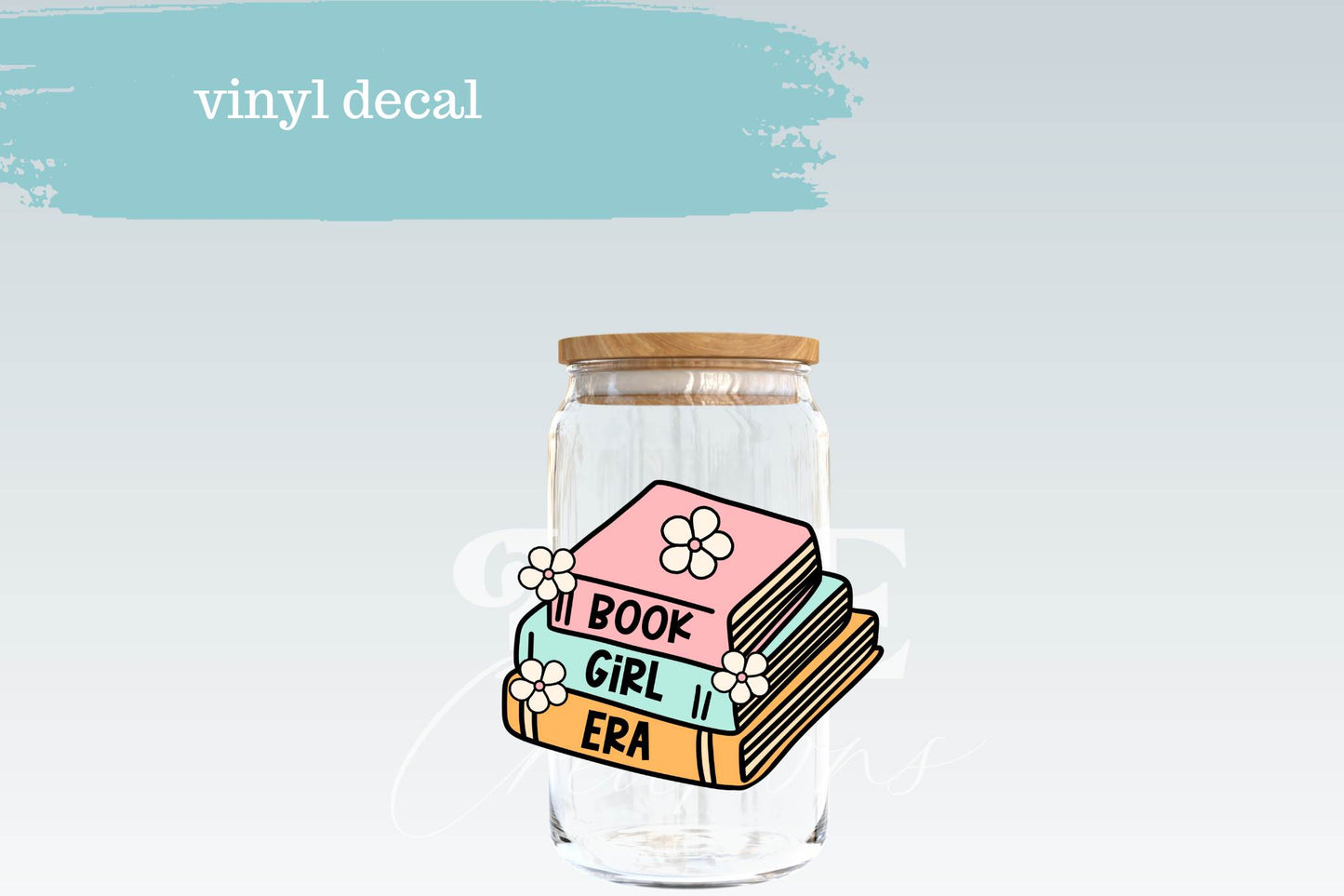 Book Girl Era Stacked Books | Vinyl Decal