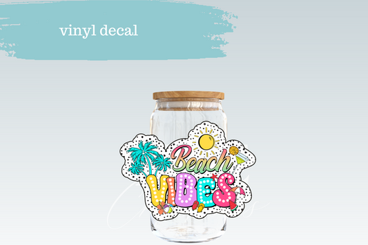 Beach Vibes Dot | Vinyl Decal