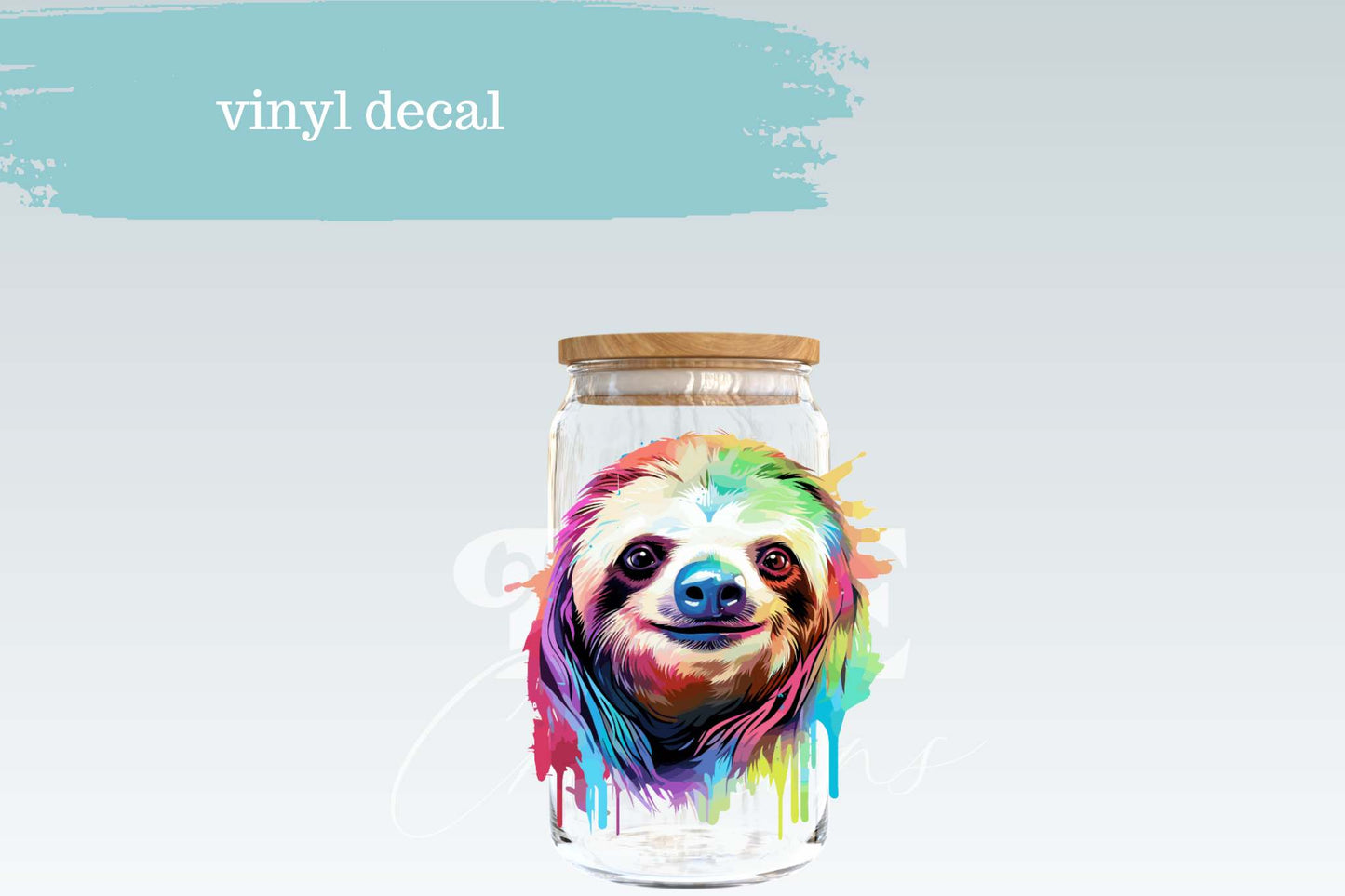 Sloth Watercolor | Vinyl Decal