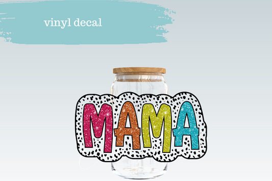 Neon Spotted Mama | Vinyl Decal