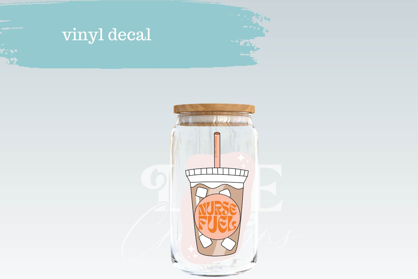 Nurse Fuel Iced Coffee | Vinyl Decal