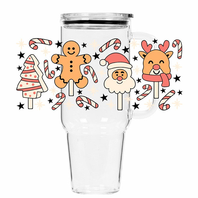 Christmas Sweet Treats | UV DTF 40 oz Tumbler Wrap