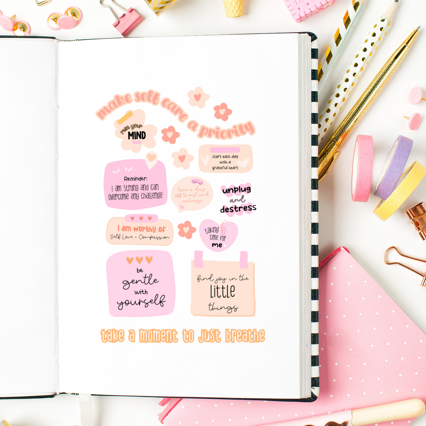 Self Care Sticker Sheet