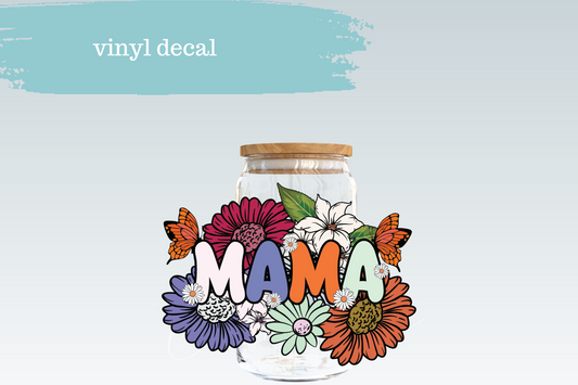 Floral Butterfly Mama | Vinyl Decal