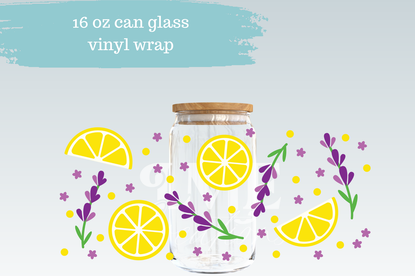 Lemons & Lavender | 16 oz Can Wrap