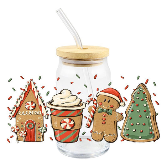 Gingerbread Treats | UVDTF Can Glass Wrap