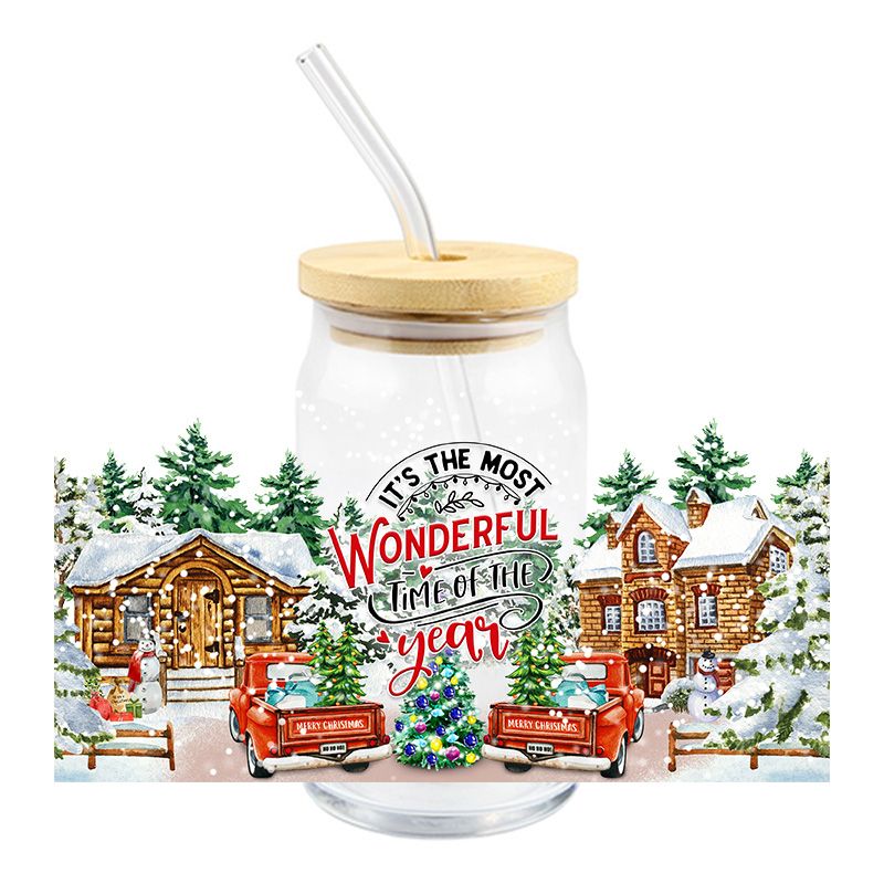 Most Wonderful Time of Year Scene | UVDTF Can Glass Wrap