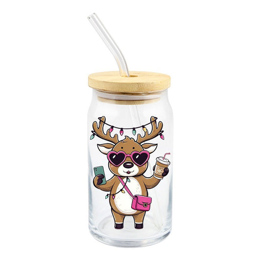 Festive Deer  | UVDTF Decal | 4 inches