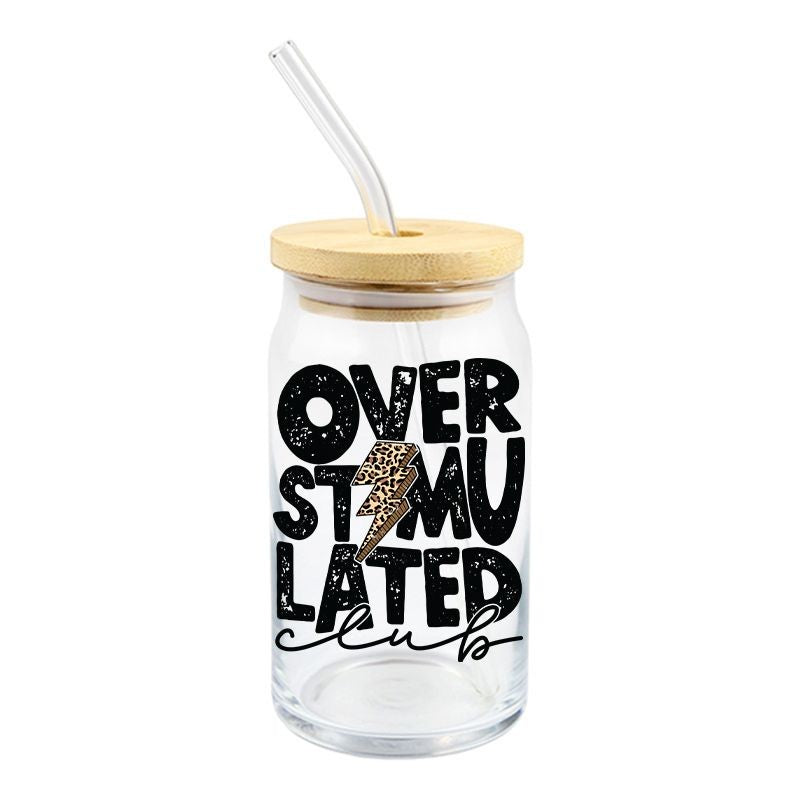 Over Stimulated Club | UVDTF Decal | 4 inches