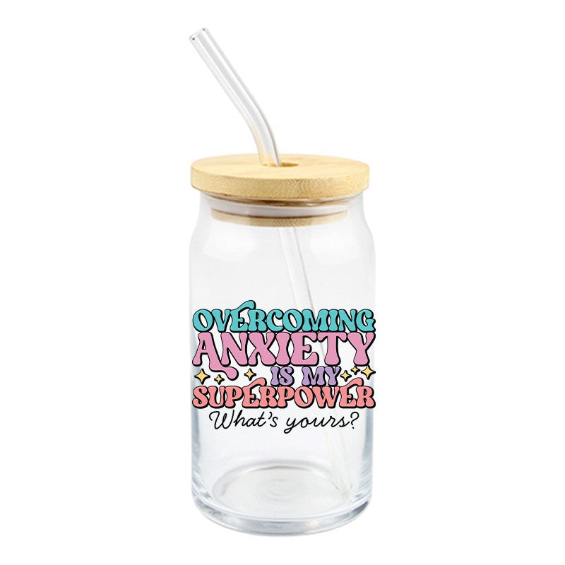 Overcoming Anxiety is My Super Power | UVDTF Decal | 5 Inches Wide