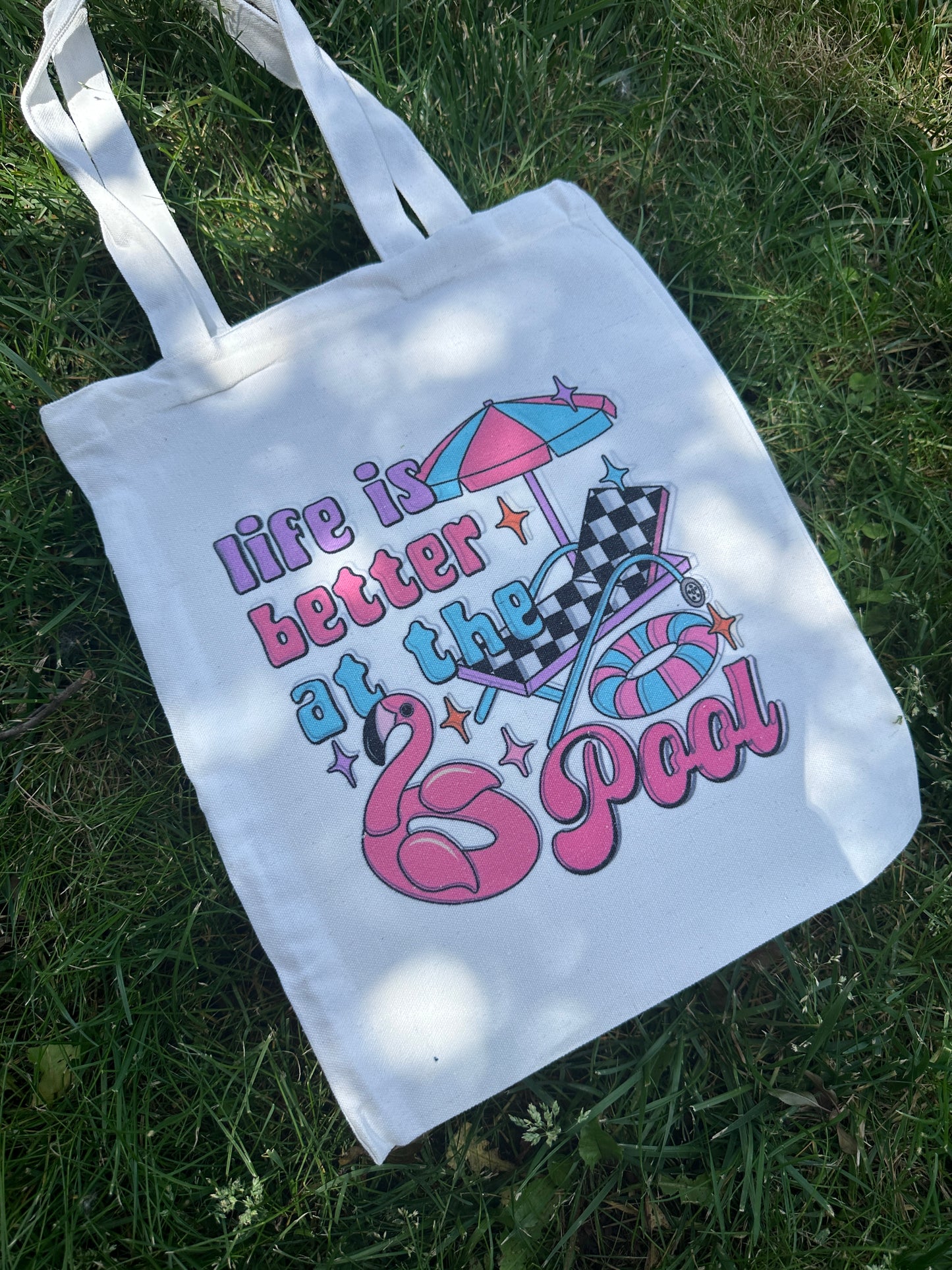 Life Is Better At The Pool | Tote Bag | Sublimation