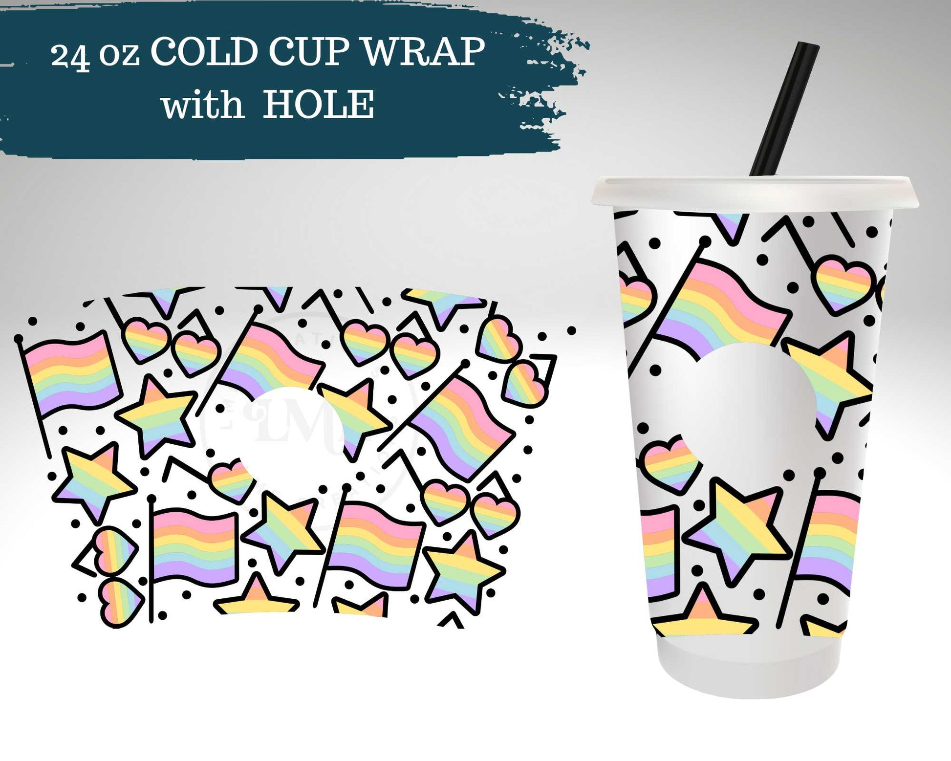 Pride Flags | Cold Cup Wrap